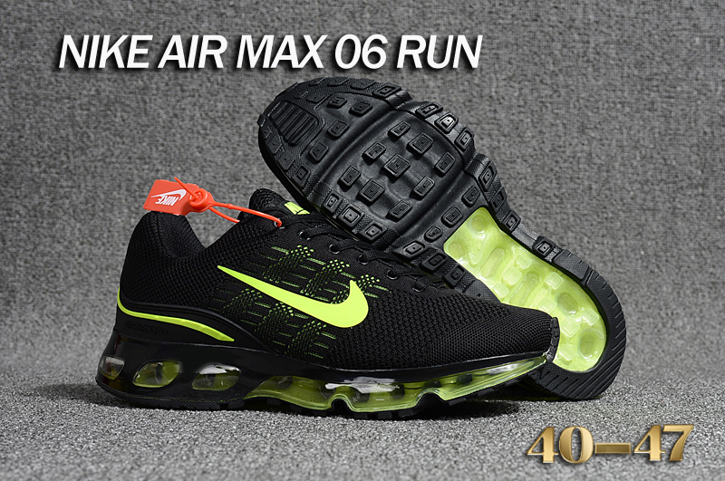 Nike Air Max 06 Run Black Green Shoes